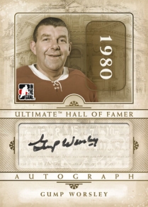 Hall of Famer Auto Limited Gump Worsley