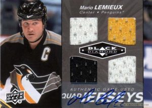 Quad Jersey Onyx Auto Mario Lemieux Quad Jersey Onyx Auto Mario Lemieux