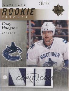 Ultimate Rookie Patches Cody Hodgson
