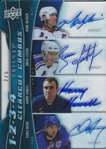 1-2-3-4 Clearcut Combos Chris Drury, Harry Howell, Brian Leetch, Mark Messier
