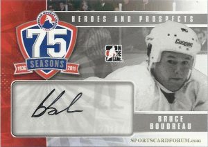 75th Anniversary Autographs Bruce Boudreau