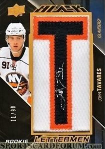 Auto Rookie Letterman Redemptions John Tavares Auto Rookie Letterman Redemptions John Tavares