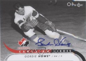 Canadian Heroes Autographs Gordie Howe