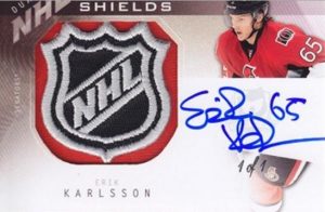 Dual NHL Shield Auto Front Erik Karlsson