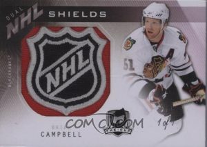 Dual NHL Shields Front Brian Campbell