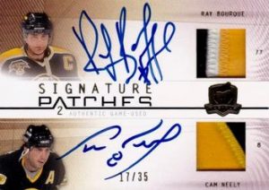 Dual Signature Patches Cam Neely, Ray Bourque