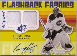 Flashback Fabrics Autograph Carey Price Flashback Fabrics Autograph Carey Price