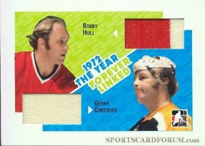 Forever Linked Jerseys Bobby Hull, Gerry Cheevers