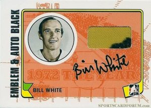 Game-Used Emblem and Auto Bill White