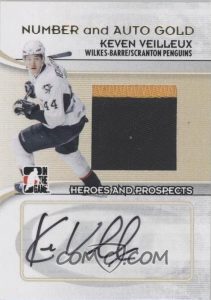 Game-Used Number Auto Keven Veilleux