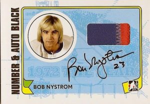 Game-Used Number and Auto Bob Nystrom