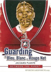 Guarding the Bleu, Blanc et Rouge Net Jacques Plante