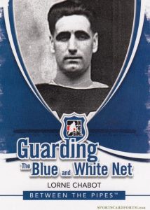 Guarding the Blue and White Net Lorne Chabot