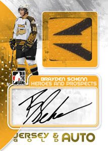 Jersey and Auto Gold Brayden Schenn