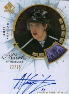 Marks of Distinction Anze Kopitar