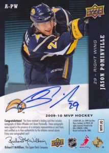 One on One Autos Back Jason Pominville