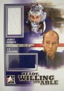 Ready, Willing and Able Black James Reimer, JG Giguere