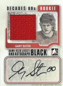 Rookie Jersey and Auto Gary Suter