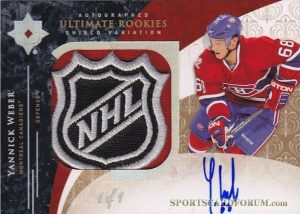 Rookie NHL Shield Auto Yannick Weber Rookie NHL Shield Auto Yannick Weber