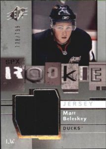 SPx Rookie Jersey Matt Belesky SPx Rookie Jersey Matt Belesky