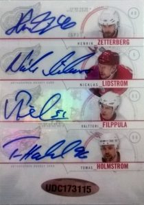 Sign of the Times Eight Back Henrik Zetterberg, Nicklas Lidstrom, Valteri Filppula, Tomas Holmstrom