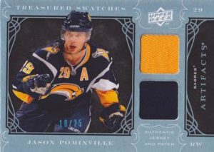 Treasured Swatches Jersey-Patch Blue Jason Pominville