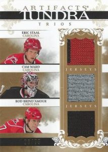 Tundra Trios Eric Staal, Rod Brind'Amour, Cam Ward