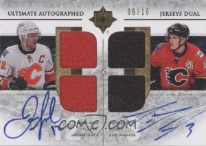 Ultimate Duos Jersey Auto Jarome Iginla, Dion Phaneuf Ultimate Duos Jersey Auto Jarome Iginla, Dion Phaneuf