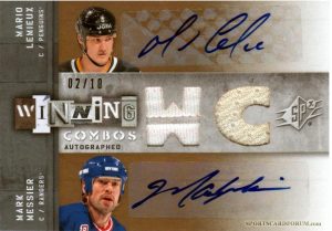 Winning Combos Autographs Mark Messier, Mario Lemieux Winning Combos Autographs Mark Messier, Mario Lemieux
