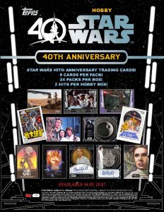 2017 Star Wars 40th Anniversary Sell Sheet