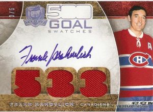 500 Goal Club Swatches Frank Mahovlich
