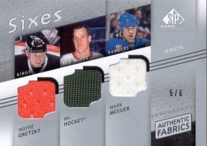 Authentic Fabrics Sixes Front Wayne Gretzky, Mr. Hockey, Mark Messier