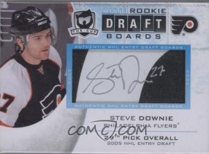 Auto Rookie Draft Board Steve Downie Auto Rookie Draft Board Steve Downie