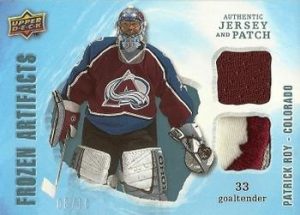 Frozen Artifacts Jersey and Patch Blue Patrick Roy