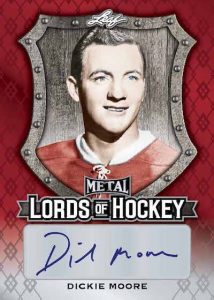 Lords of Hockey Autos Red Dickie Moore