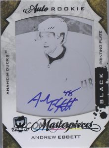 Printing Plates The Cup Auto Rookie Andrew Ebbett