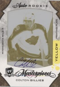 Printing Plates Ultimate Collection Auto Rookies Colton Gillies Printing Plates Ultimate Collection Auto Rookies Colton Gillies