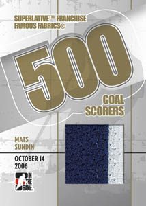 500 Goal Scorers Mats Sundin