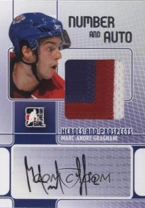 Game-Used Number and Auto Marc-Andre Gragnani