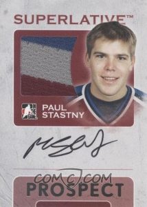 Prospect Game-Used Jersey and Auto Paul Stastny