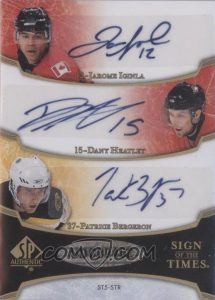 Sign of the Times Five Back Jarome Iginla, Dany Heatley, Patrice Bergeron