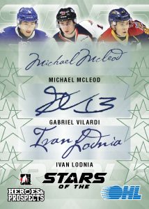 Stars of the OHL Michael McLeod, Gabriel Vilardi, Ivan Lodnia