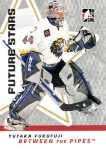 2006-07 between the pipes pads Gold #gp09 Curtis Joseph #ed/10 