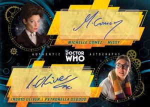 Dual Autographs Michelle Gomez as Missy, Ingred Oliver as Petronella Osgood