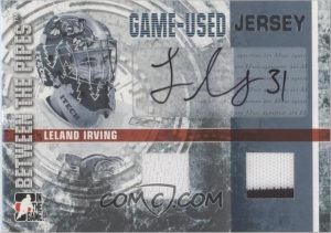 Game-Used Jersey Autograph Leland Irving