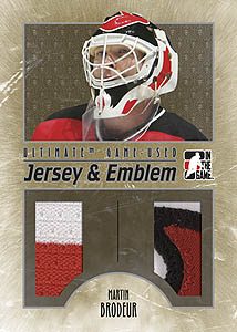 Game-Used Jersey and Emblem Martin Brodeur