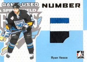Game-Used Number Ryan Vesce