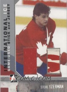 International Stick & Jersey Steve Yzerman International Stick & Jersey Steve Yzerman