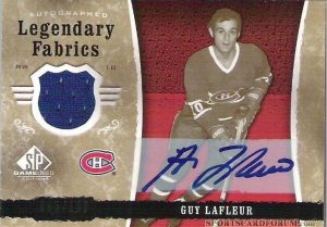 Legendary Fabrics Autographs Guy Lafleur