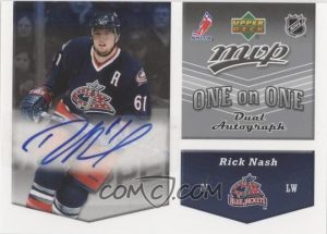 One on One Autographs Front Rick Nash